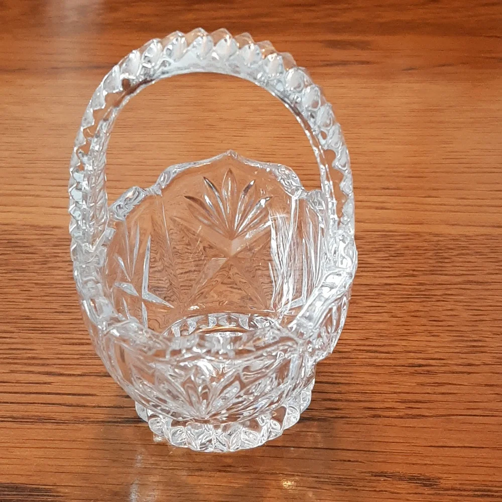 Princess House Crystal Glass Basket